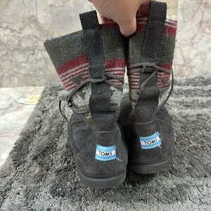 TOMS gray and Multicolor Boots